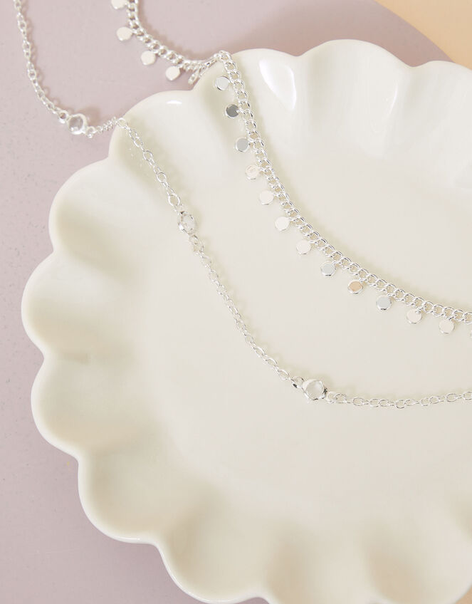 Sparkle and Disc Anklets Set of Two, , large