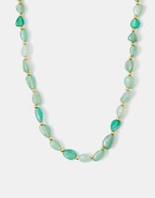 14ct Gold-Plated Aventurine Stone Necklace, , large