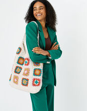 Crochet Shopper Bag, , large