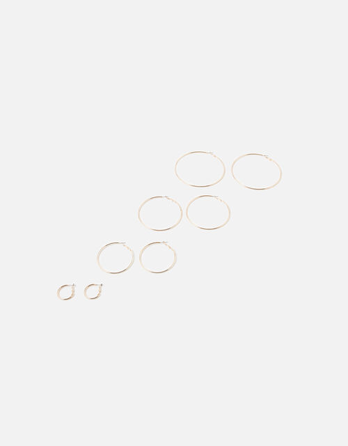 Reconnected Simple Hoop Multipack, Gold (ROSE GOLD), large