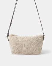 Crochet Crossbody Bag, , large