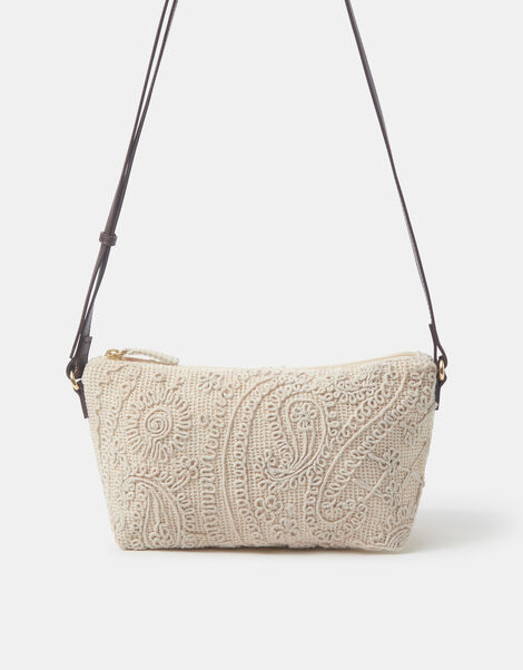 Crochet Crossbody Bag, , large