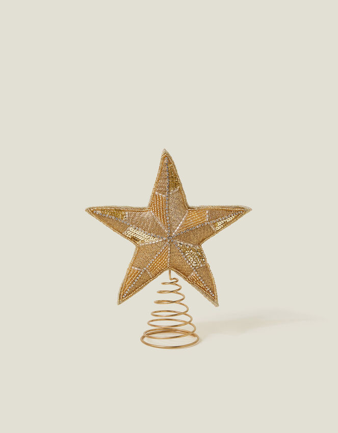 Embellished Star Christmas Tree Topper, , large