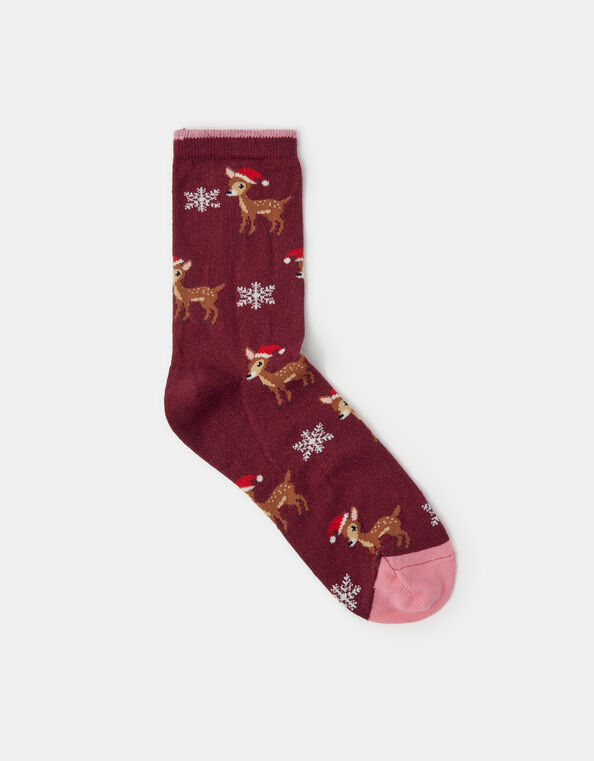 Christmas Reindeer Socks, , large