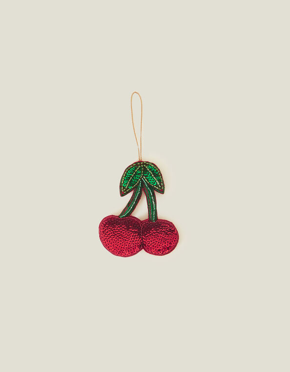 Embellished Cherries Hanging Decoration, , large