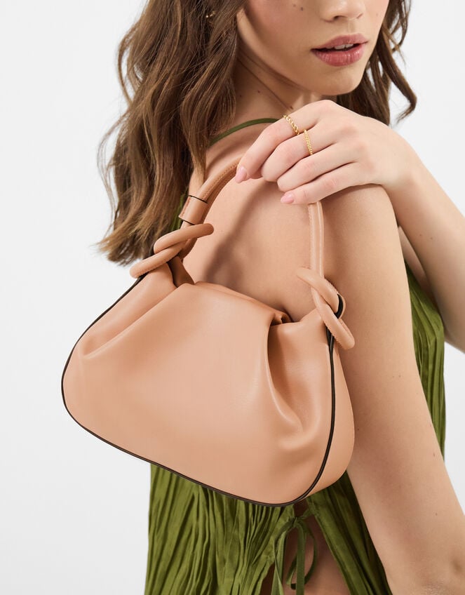 Knot Detail Handheld Bag, , large