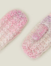 Girls Ombre Sequin Mittens, Purple (PURPLE), large