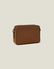 Suedette Classic Crossbody Bag, Tan (TAN), large