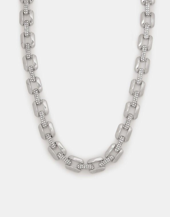 Chunky Diamant&eacute; Chain Necklace, , large