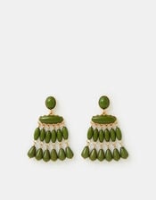 Beaded Chandelier Drop Earrings, , large