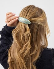 Shimmer Resin Barrette Hair Clip, , large