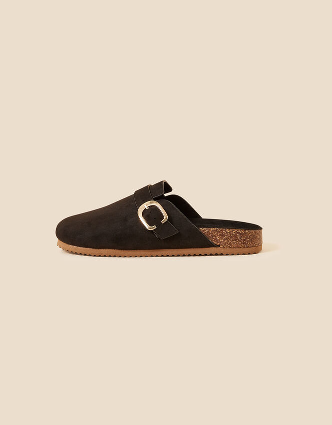 Buckle Detail Clogs, Black (BLACK), large