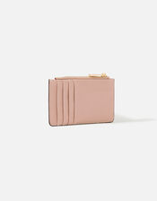 Zip Card Holder , Nude (NUDE), large
