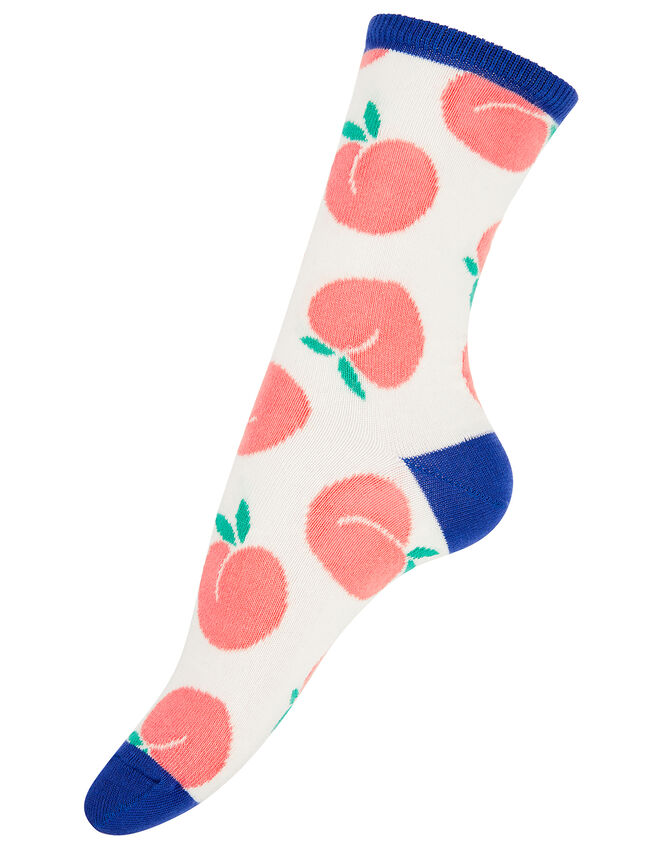 Peach Ankle Socks, , large