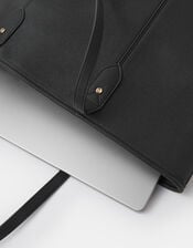 Plain Tote Bag, Black (BLACK), large