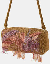 Beaded Fringe Shoulder Bag, , large