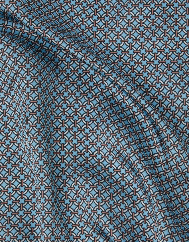 Link Print Square Satin Scarf, , large