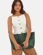 Plain Tote Bag, Green (GREEN), large