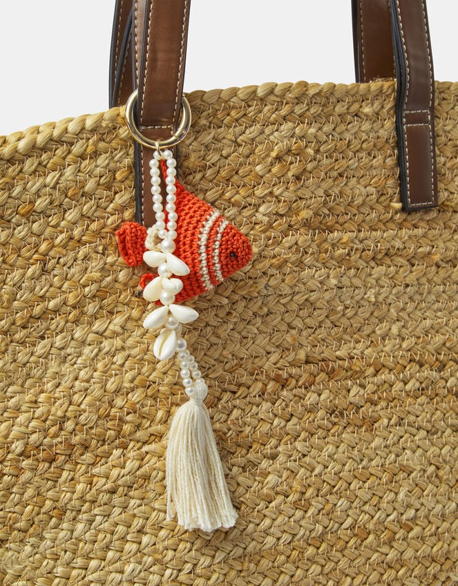 Crochet Fish Bag Charm, , large