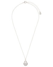 Crystal Teardrop Pendant Necklace, , large