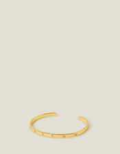 14ct Gold-Plated Sparkle Bangle , , large