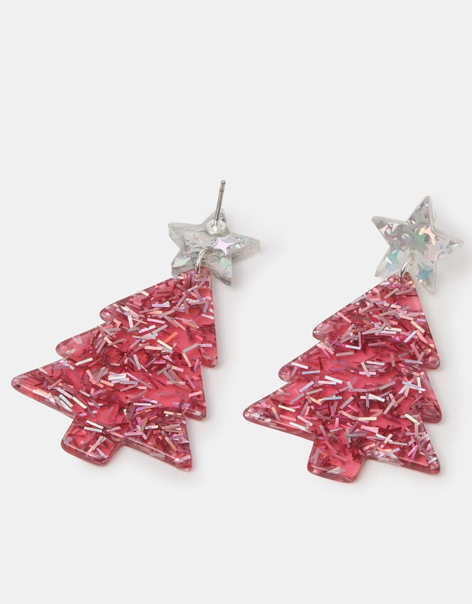 Christmas Tree Drop Earrings, , large