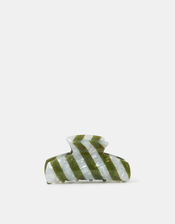 Stripe Resin Claw Clip, , large