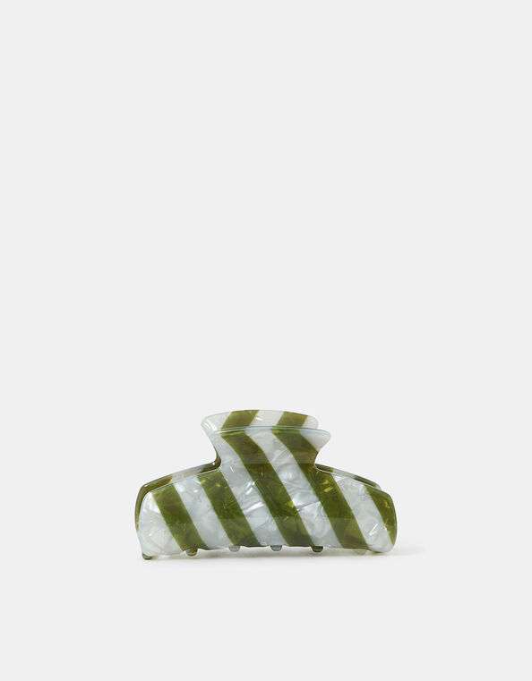 Stripe Resin Claw Clip, , large