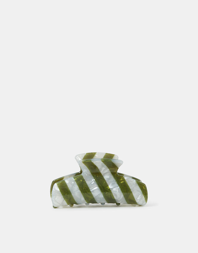 Stripe Resin Claw Clip, , large
