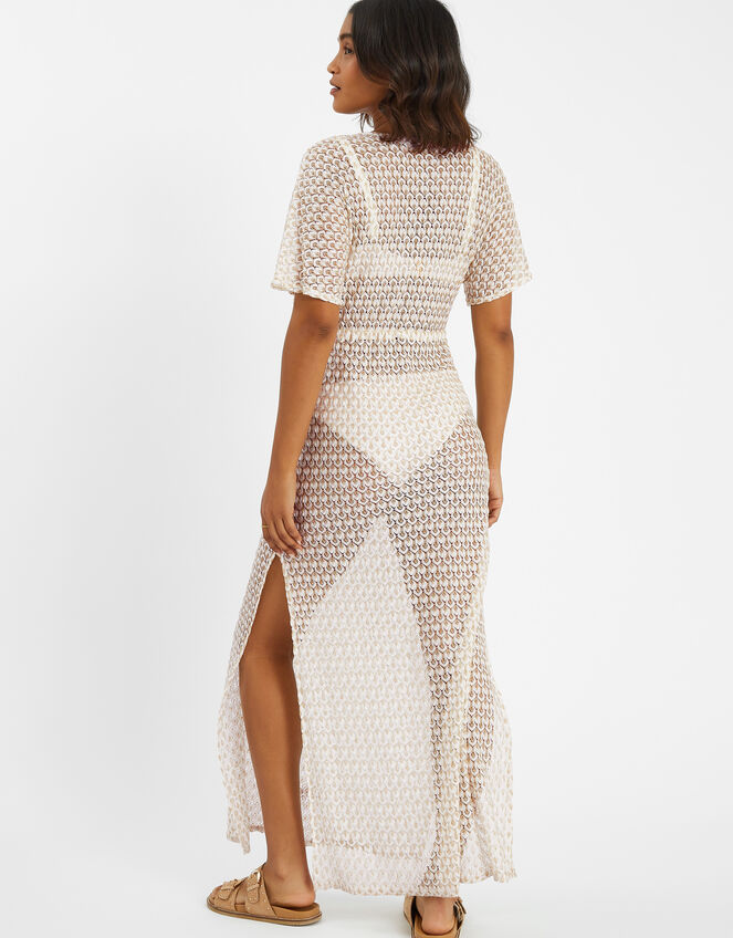 Knit Kaftan Maxi Dress, Gold (GOLD), large