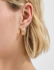 Mini Texture Huggie Hoop Earrings, , large