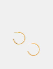 Large Stainless Steel Star Hoop Earrings, , large