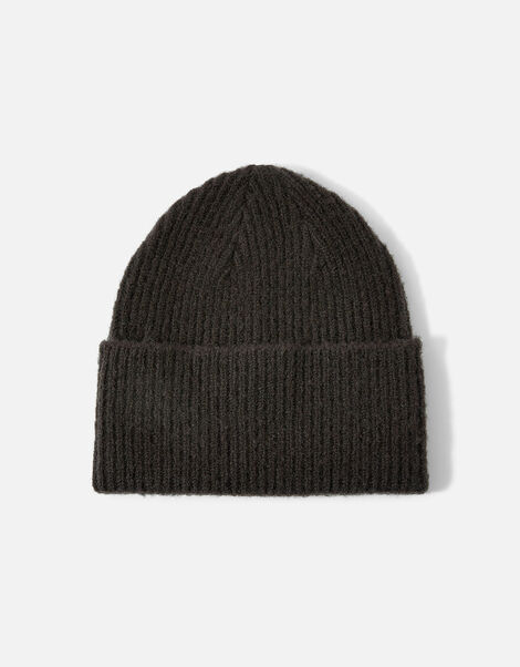 Soho Knit Beanie Hat Black, Black (BLACK), large