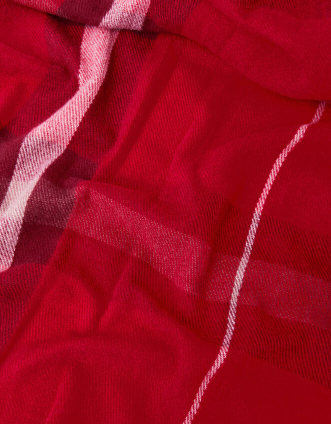 Check Print Blanket Scarf, , large