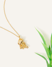 14ct Gold-Plated Molten Pendant Necklace, , large
