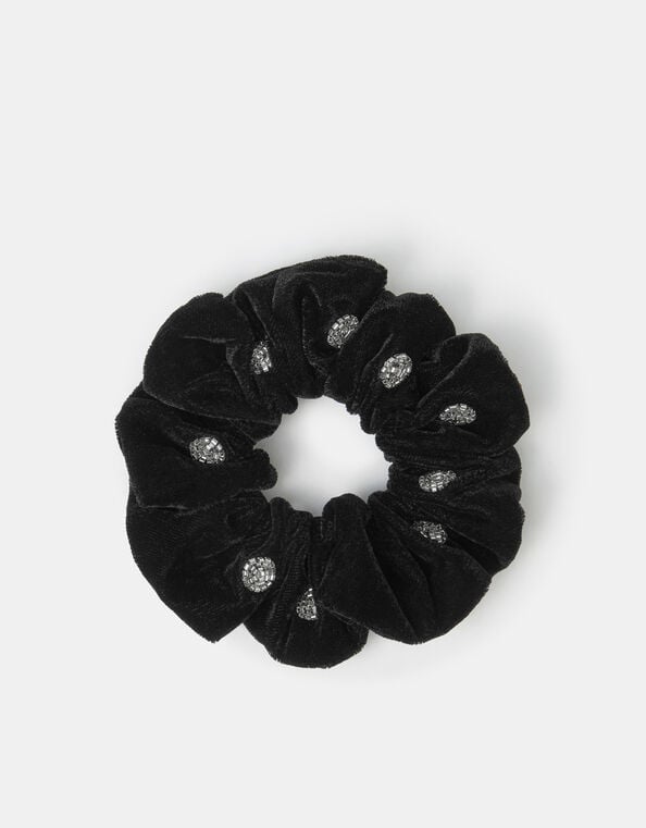 Velvet Polka Dot Scrunchie, , large