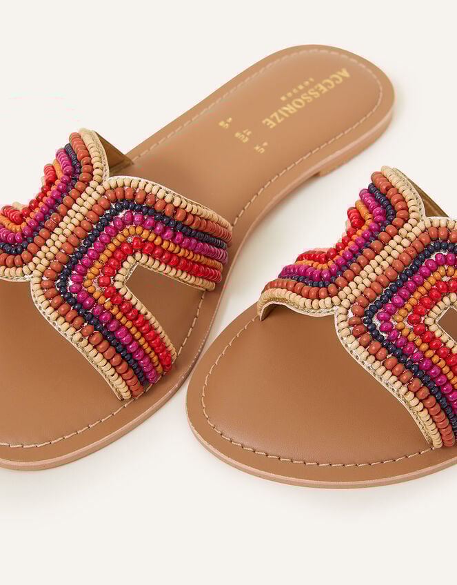 Beaded Cut Out Sliders, Multi (BRIGHTS-MULTI), large