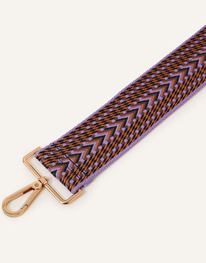 Chevron Webbing Bag Strap, , large