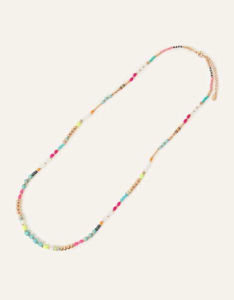 Bright Long Beaded Necklace, , large