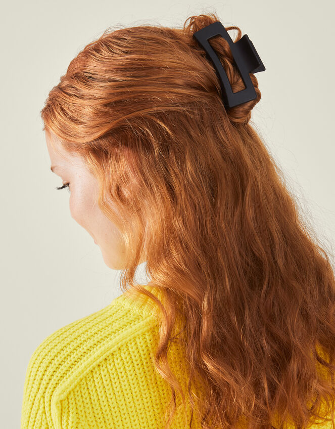 Medium Matte Rectangle Claw Clip, , large