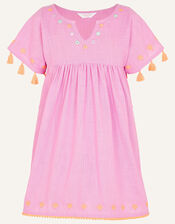 Mirror Embroidered Kaftan, Purple (LILAC), large