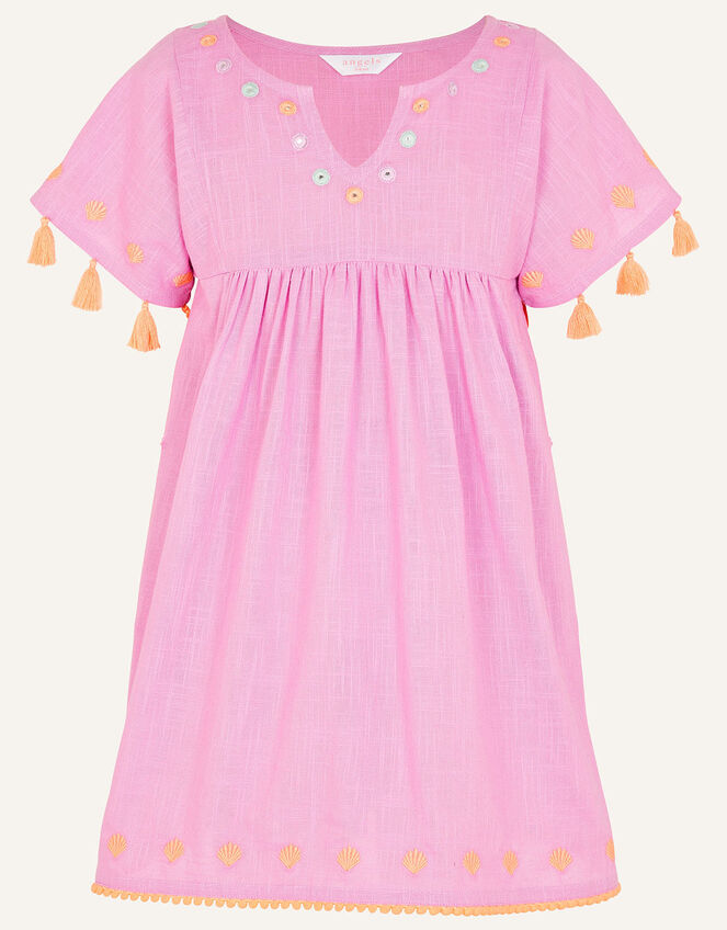 Mirror Embroidered Kaftan, Purple (LILAC), large