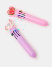 2-Pack Girls Mini Heart & Horse Multi Colour Pens, , large