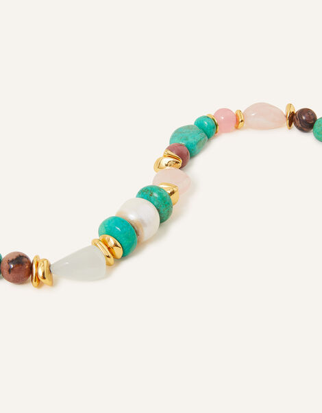 14ct Gold-Plated Stone Bracelet, , large