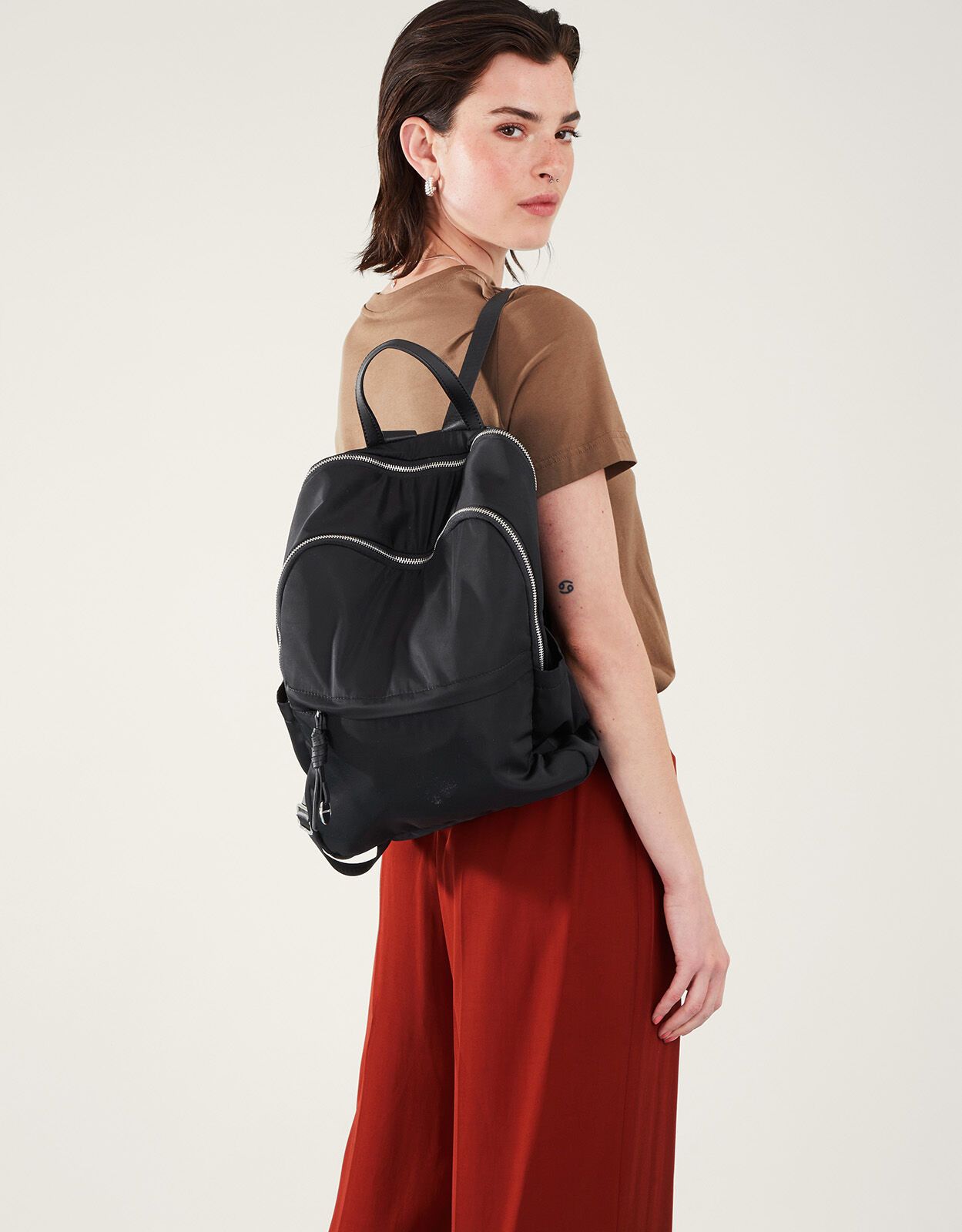 Plain Nylon Rucksack