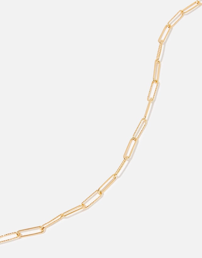 GoldPlated Paperclip Chain Necklace Z for Accessorize Accessorize UK