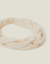 Textured Knot Bando Headband, , large
