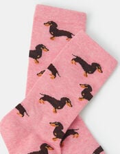 Sausage Dog Print Socks, , large