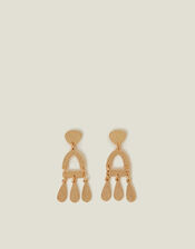 Textured Triple Drop Earrings, , large