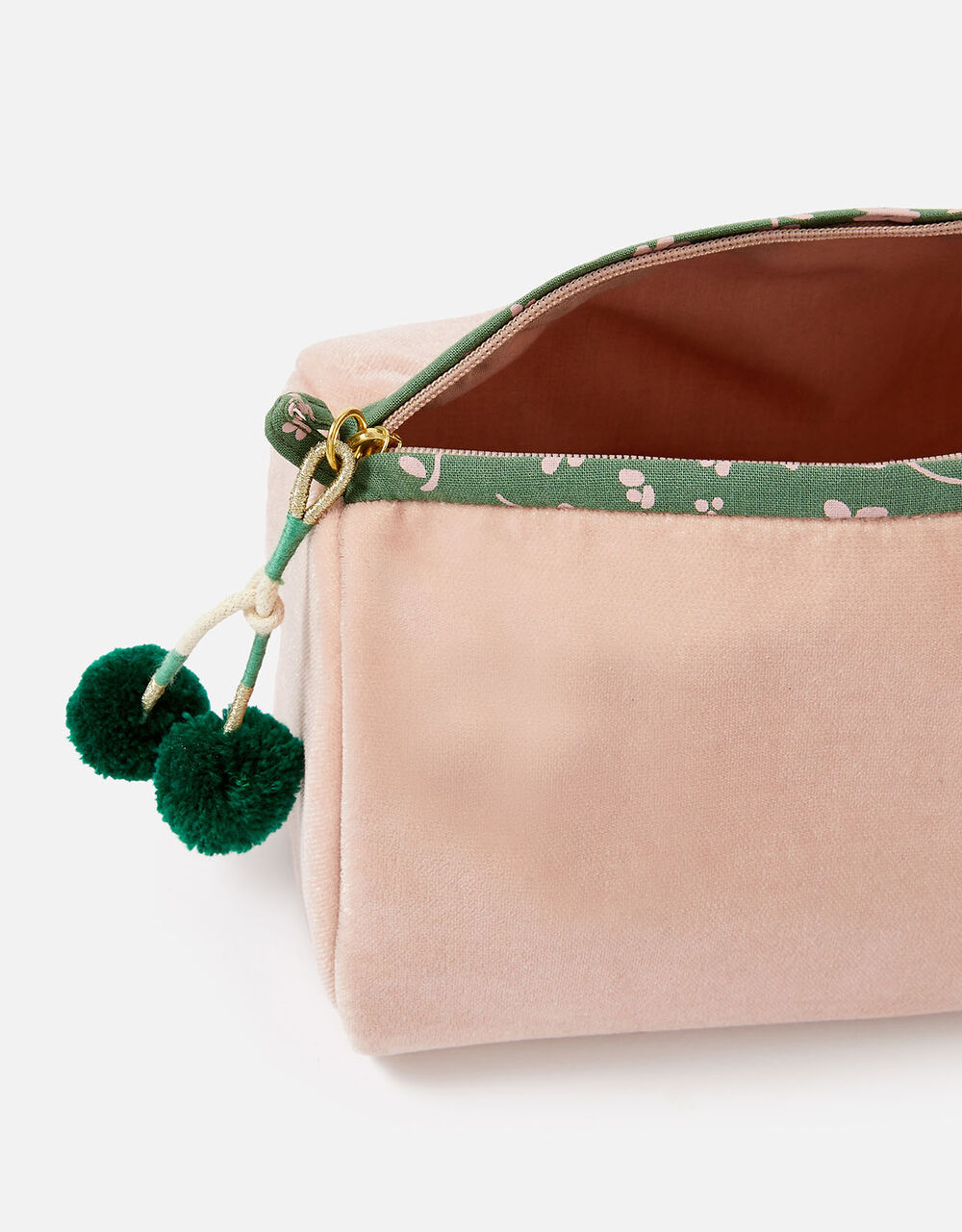 Pom Pom Zip Makeup Bag Makeup bags Accessorize UK